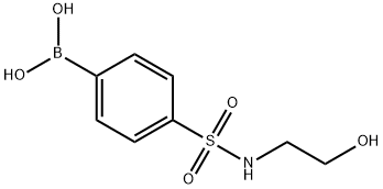 N-(2-羟基乙基)-4-硼苯磺酰胺 结构式