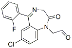 1H-1,4-Benzodiazepine-1-acetaldehyde, 7-chloro-5-(2-fluorophenyl)-2,3- dihydro-2-oxo- 结构式