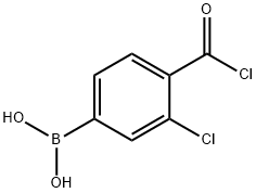 3-氯-4-氯甲酰基苯基硼酐, 850589-38-7, 结构式