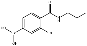3-氯-4-[(丙基氨基)羰基]苯基硼酸,850589-41-2,结构式