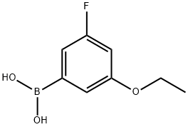 3-エトキシ-5-フルオロフェニルボロン酸 化学構造式