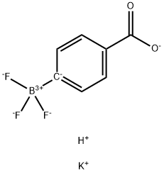 (P-カルボキシフェニル)トリフルオロほう酸カリウム 化学構造式