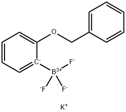 (2-ベンジルオキシフェニル)トリフルオロほう酸カリウム 化学構造式