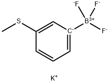 (3-メチルチオフェニル)トリフルオロほう酸カリウム 化学構造式