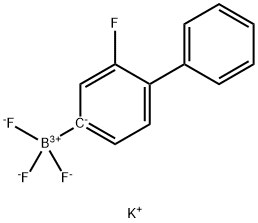 POTASSIUM (3-FLUORO-4-BIPHENYL)TRIFLUOROBORATE 化学構造式