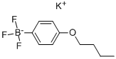 (4-N-丁氧基苯基)三氟酸钾 结构式