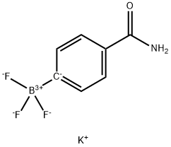 POTASSIUM (4-AMINOCARBONYLPHENYL)TRIFLUOROBORATE 化学構造式