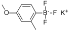 (4-メトキシ-2-メチルフェニル)トリフルオロほう酸カリウム 化学構造式