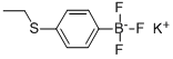 POTASSIUM (4-ETHYLTHIOPHENYL)TRIFLUOROBORATE Struktur