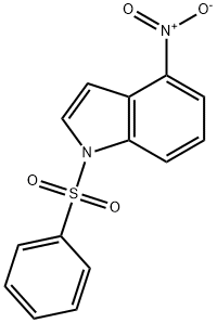 4-nitro-1-(phenylsulfonyl)-1H-indole Struktur