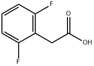 2,6-ジフルオロベンゼン酢酸 化学構造式
