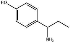 4-(1-アミノプロピル)フェノール 化学構造式