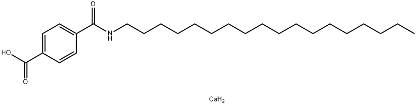 calcium(2+) 4-[(octadecylamino)carbonyl]benzoate 结构式