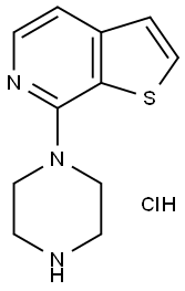 7-PIPERAZIN-1-YL-THIENO[2,3-C]PYRIDINE HYDROCHLORIDE Structure