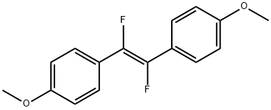 1,1'-[(1E)-1,2-二氟]双(4-甲氧苯基)乙烯 结构式
