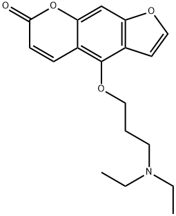 5-(3-diethylaminopropoxy)psoralen Structure