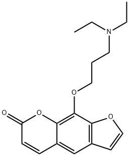 8-(3-diethylaminopropoxy)psoralen 结构式