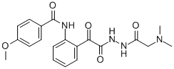 2-((4-메톡시벤조일)아미노)-알파-옥소벤젠아세트산2-((디메틸아미노)아세틸)히드라지드
