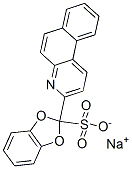 sodium 2-benzo[f]quinolin-3-yl-1,3-dioxoindansulphonate 结构式