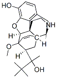α-(1,1-ジメチルエチル)-4,5α-エポキシ-18,19-ジヒドロ-3-ヒドロキシ-6-メトキシ-α-メチル-6,14-エテノモルフィナン-7α-メタノール 化学構造式
