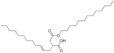 tridecyl hydrogen 2-dodecenylsuccinate 结构式