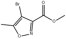 4-ブロモ-5-メチル-3-イソオキサゾールカルボン酸メチル 化学構造式