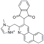 2-benzo[f]quinolin-2-yl-1H-indene-1,3(2H)-dione, (1-methyl-1H-imidazolyl)methyl derivative 结构式