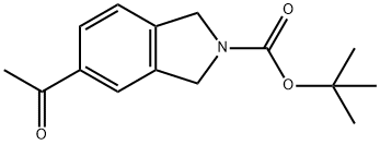 2-BOC-5-ACETYL-ISOINDOLINE Struktur