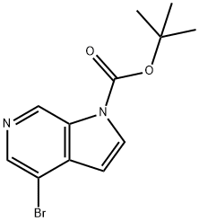 tert-Butyl 4-broMo-1H-pyrrolo[2,3-c]pyridine-1-carboxylate Structure