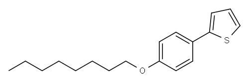 2-[4-(Octyloxy)phenyl]thiophene Struktur