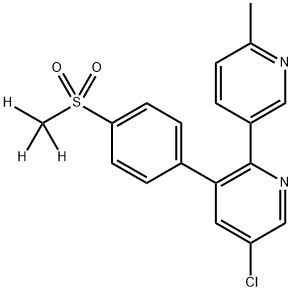 依托考昔-D3 结构式