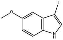 3-iodo-5-methoxy-1H-indole Struktur