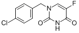 1-(p-クロロベンジル)-5-フルオロウラシル 化学構造式