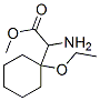 Cyclohexaneacetic acid, alpha-amino-1-ethoxy-, methyl ester (9CI) Structure