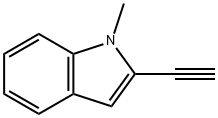 2-乙炔基-1-甲基1H吲哚 结构式