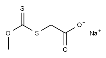 sodium [(methoxythioxomethyl)thio]acetate Structure