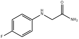 2-[(4-フルオロフェニル)アミノ]アセトアミド 化学構造式