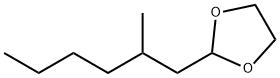 2-(2-methylhexyl)-1,3-dioxolane 结构式