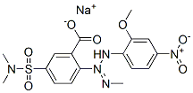 sodium 5-[(dimethylamino)sulphonyl]-2-[3-(2-methoxy-4-nitrophenyl)-1-methyltriazen-2-yl]benzoate 结构式