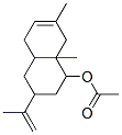 1,2,3,4,4a,5,8,8a-オクタヒドロ-7,8a-ジメチル-3-(1-メチルエテニル)ナフタレン-1-オールアセタート 化学構造式