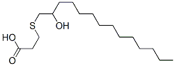 3-[(2-hydroxytetradecyl)thio]propionic acid 结构式