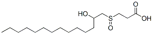 3-[(2-hydroxytetradecyl)sulphinyl]propionic acid 结构式