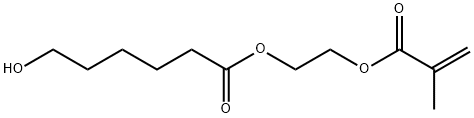 6-ヒドロキシヘキサン酸2-(メタクリロイルオキシ)エチル 化学構造式