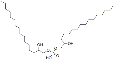 bis(2-hydroxyhexadecyl) hydrogen phosphate 结构式