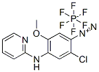 2-chloro-5-methoxy-4-(2-pyridylamino)benzenediazonium hexafluorophosphate 结构式