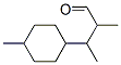 alpha,beta,4-trimethylcyclohexanepropionaldehyde 结构式