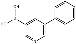 5-苯基-3-吡啶基硼酸,850991-38-7,结构式