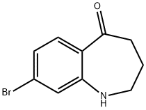 5H-1-BENZAZEPIN-5-ONE, 8-BROMO-1,2,3,4-TETRAHYDRO- Struktur