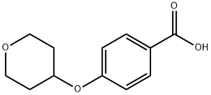 4-(テトラヒドロピラン-4-イルオキシ)安息香酸 化学構造式