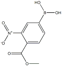 4-Methoxycarbonyl-3-nitrophenylboronic acid Structure